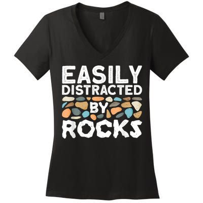 Geology , Rock Collector , Geologist Stone Women's V-Neck T-Shirt
