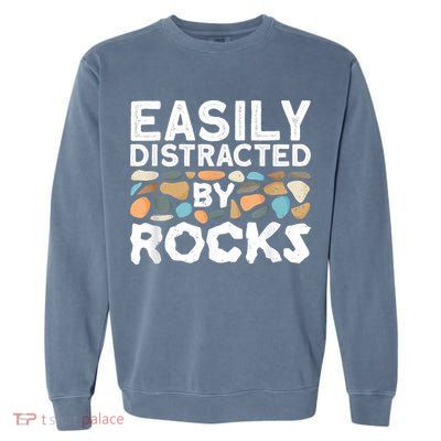 Geology , Rock Collector , Geologist Stone Garment-Dyed Sweatshirt