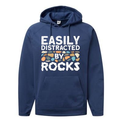 Geology , Rock Collector , Geologist Stone Performance Fleece Hoodie