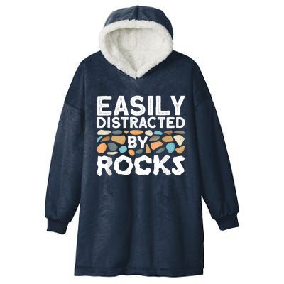 Geology , Rock Collector , Geologist Stone Hooded Wearable Blanket