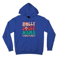 Groovy Retro Christmas Hippie Have A Holly Xmas Jolly Mama Hoodie