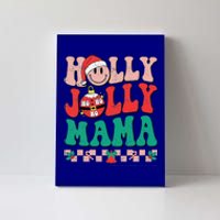 Groovy Retro Christmas Hippie Have A Holly Xmas Jolly Mama Canvas