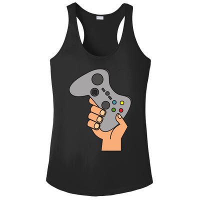 Gamer Remote Control Video Game Meaningful Gift Ladies PosiCharge Competitor Racerback Tank