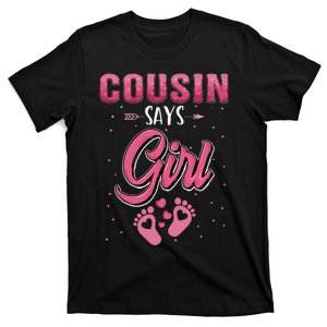 Gender reveal Cousin says baby matching family set T-Shirt