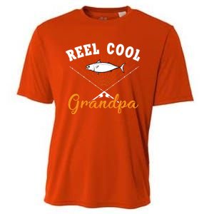 Great Reel Cool Grandpa Fishing Gift Cooling Performance Crew T-Shirt