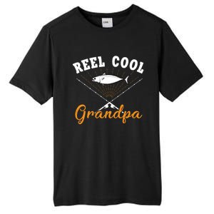 Great Reel Cool Grandpa Fishing Gift Tall Fusion ChromaSoft Performance T-Shirt