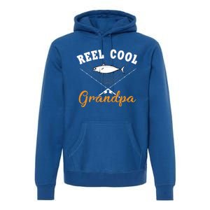 Great Reel Cool Grandpa Fishing Gift Premium Hoodie