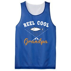 Great Reel Cool Grandpa Fishing Gift Mesh Reversible Basketball Jersey Tank