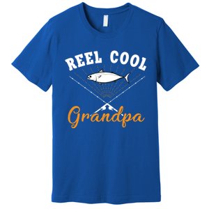 Great Reel Cool Grandpa Fishing Gift Premium T-Shirt