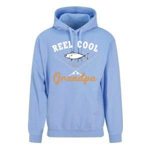 Great Reel Cool Grandpa Fishing Gift Unisex Surf Hoodie