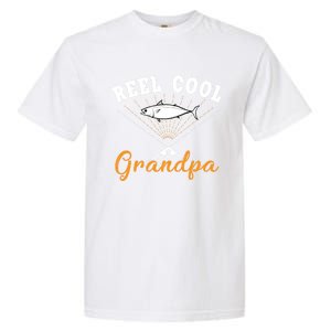 Great Reel Cool Grandpa Fishing Gift Garment-Dyed Heavyweight T-Shirt