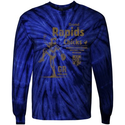 Grand Rapids Chicks Professional Women Baseball Tie-Dye Long Sleeve Shirt