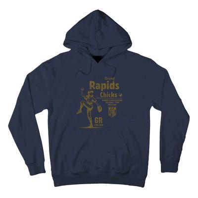 Grand Rapids Chicks Professional Women Baseball Tall Hoodie