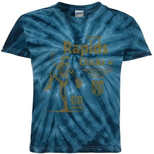 Grand Rapids Chicks Professional Women Baseball Kids Tie-Dye T-Shirt