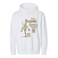 Grand Rapids Chicks Professional Women Baseball Garment-Dyed Fleece Hoodie