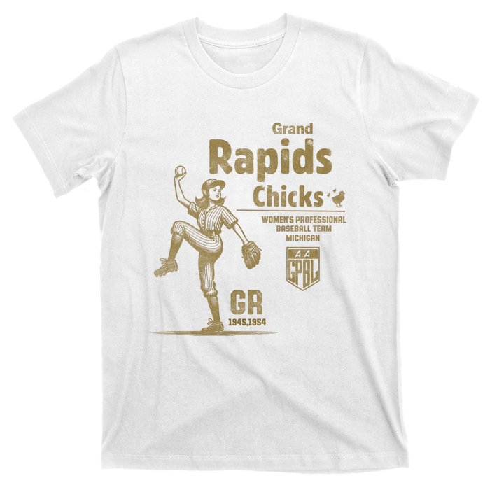 Grand Rapids Chicks Professional Women Baseball T-Shirt