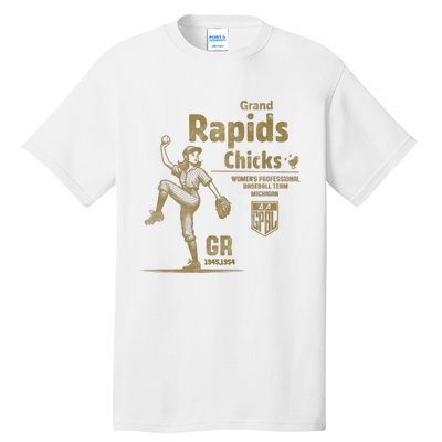 Grand Rapids Chicks Professional Women Baseball Tall T-Shirt