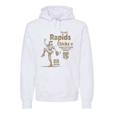 Grand Rapids Chicks Professional Women Baseball Premium Hoodie