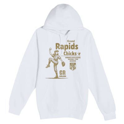 Grand Rapids Chicks Professional Women Baseball Premium Pullover Hoodie