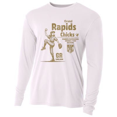 Grand Rapids Chicks Professional Women Baseball Cooling Performance Long Sleeve Crew