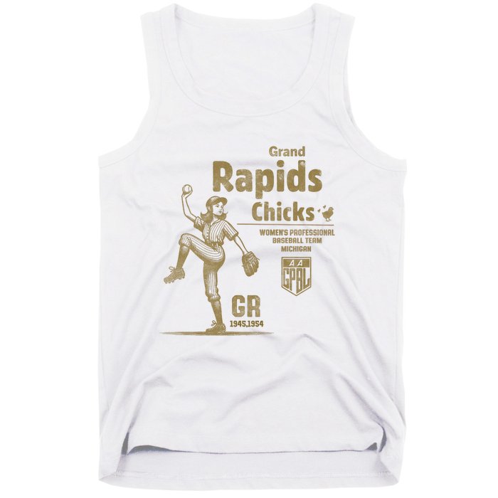 Grand Rapids Chicks Professional Women Baseball Tank Top