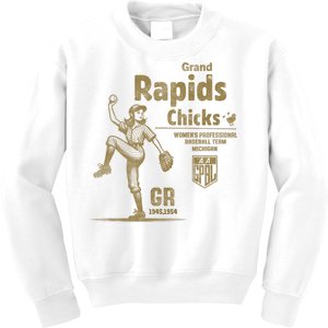 Grand Rapids Chicks Professional Women Baseball Kids Sweatshirt