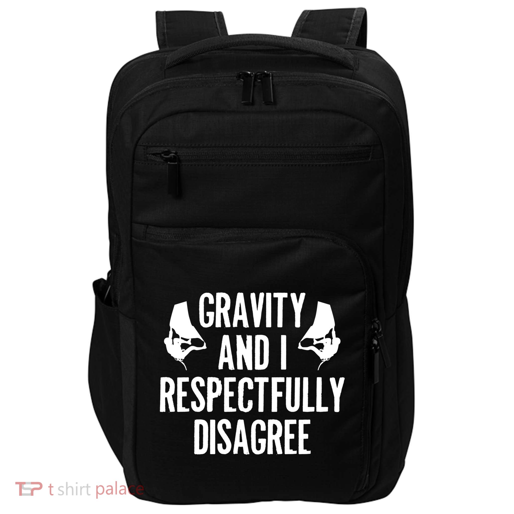 Gravity Rock Climbing Bouldering Climber Climb Mountain Funny Gift Impact Tech Backpack