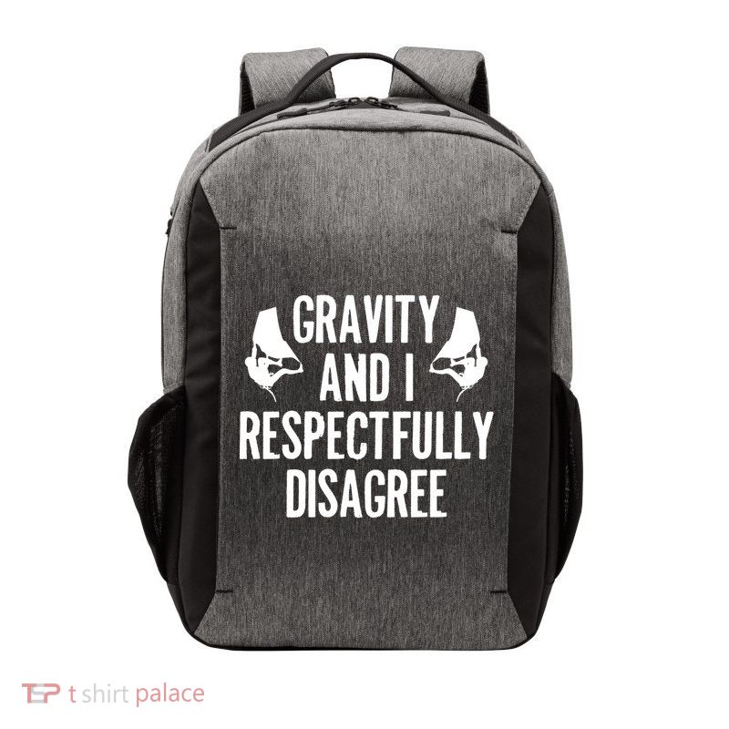 Gravity Rock Climbing Bouldering Climber Climb Mountain Funny Gift Vector Backpack