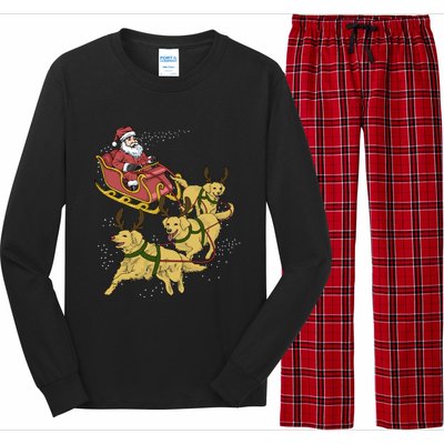 Golden Retriever Christmas Great Gift Long Sleeve Pajama Set