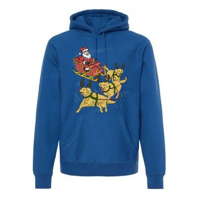 Golden Retriever Christmas Great Gift Premium Hoodie