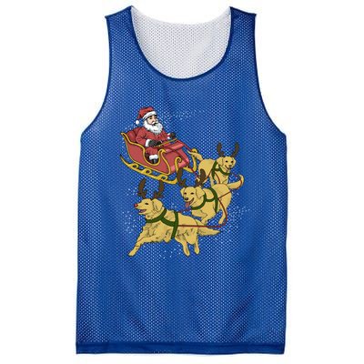 Golden Retriever Christmas Great Gift Mesh Reversible Basketball Jersey Tank