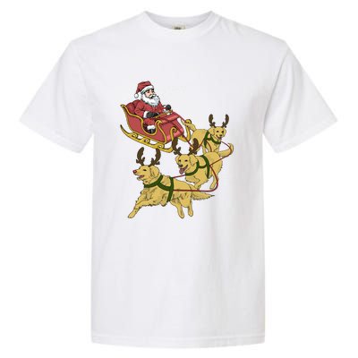 Golden Retriever Christmas Great Gift Garment-Dyed Heavyweight T-Shirt