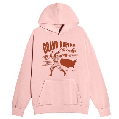 Grand Rapids Chicks Professional Women Baseball Team Urban Pullover Hoodie