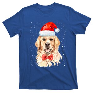 Golden Retriever Christmas Idea And Santa Xmas Dog Gift T-Shirt