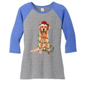 Golden Retriever Christmas Gift Dog Xmas Gift Women's Tri-Blend 3/4-Sleeve Raglan Shirt