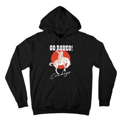 Go Rodeo Country Vintage Rodeo Cowgirl Tall Hoodie