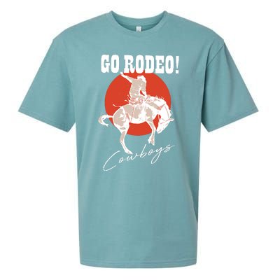 Go Rodeo Country Vintage Rodeo Cowgirl Sueded Cloud Jersey T-Shirt