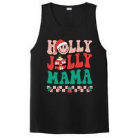 Groovy Retro Christmas Hippie Have A Holly Xmas Jolly Mama PosiCharge Competitor Tank