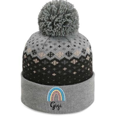 Gigi Rainbow Cute Gift For Grandma The Baniff Cuffed Pom Beanie