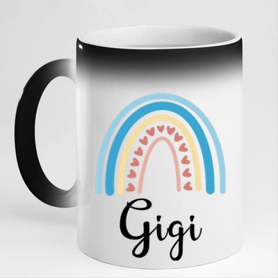 Gigi Rainbow Cute Gift For Grandma 11oz Black Color Changing Mug