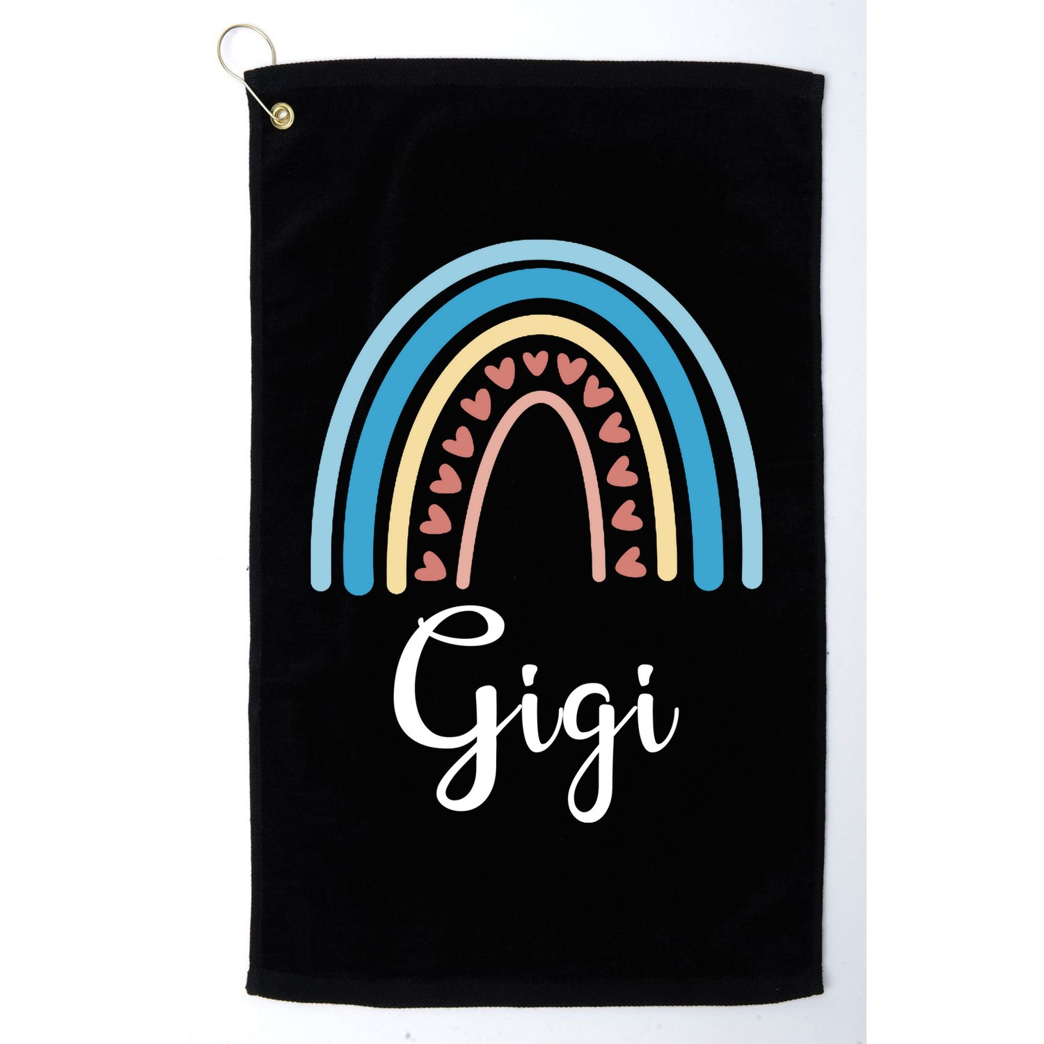 Gigi Rainbow Cute Gift For Grandma Golf Towel