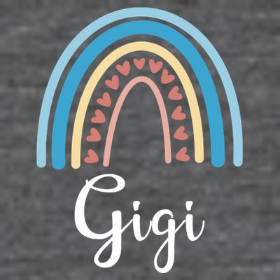 Gigi Rainbow Cute Gift For Grandma T-Shirt