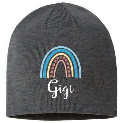 Gigi Rainbow Cute Gift For Grandma Sustainable Beanie