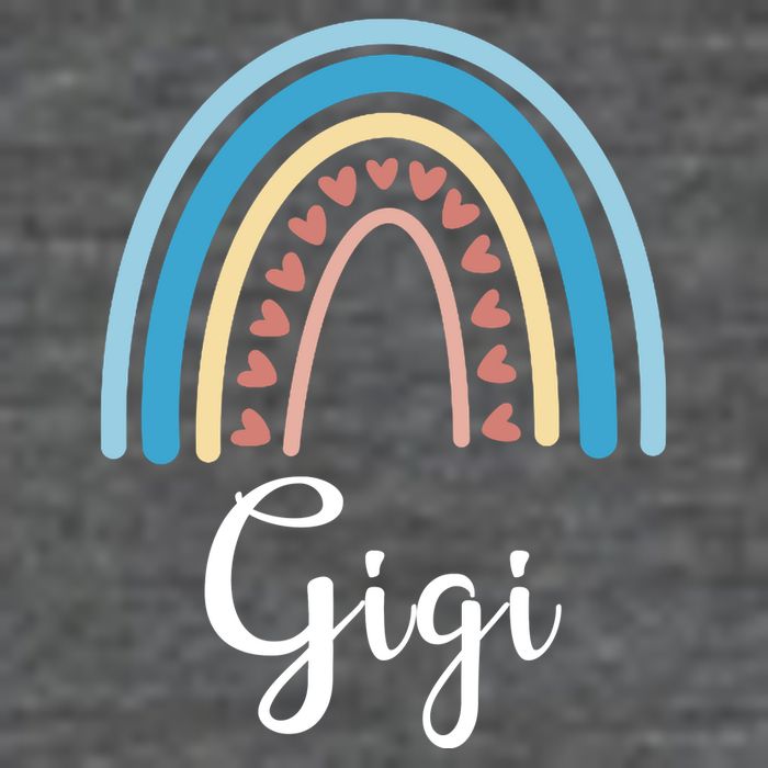Gigi Rainbow Cute Gift For Grandma Baby Bodysuit