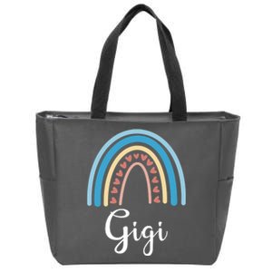 Gigi Rainbow Cute Gift For Grandma Zip Tote Bag