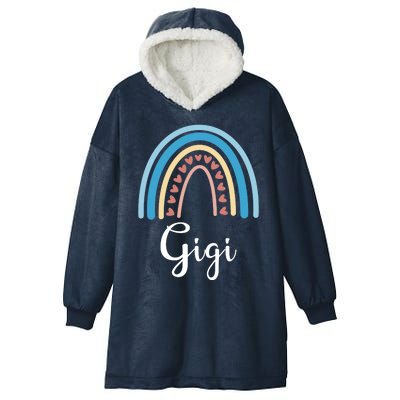 Gigi Rainbow Cute Gift For Grandma Hooded Wearable Blanket