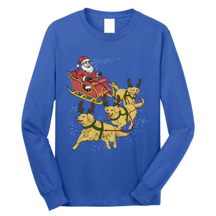 Golden Retriever Christmas Gift Long Sleeve Shirt