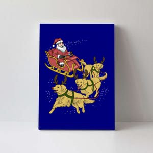 Golden Retriever Christmas Gift Canvas