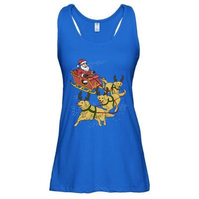 Golden Retriever Christmas Gift Ladies Essential Flowy Tank