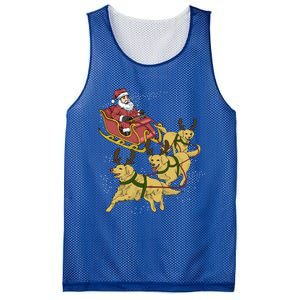 Golden Retriever Christmas Gift Mesh Reversible Basketball Jersey Tank